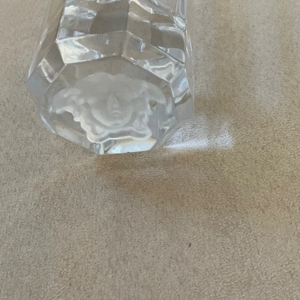 VERSACE ROSENTHAL GLASS, 5.5”h, 2” wide